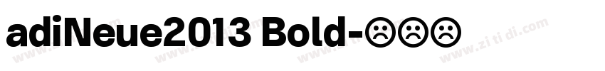 adiNeue2013 Bold字体转换